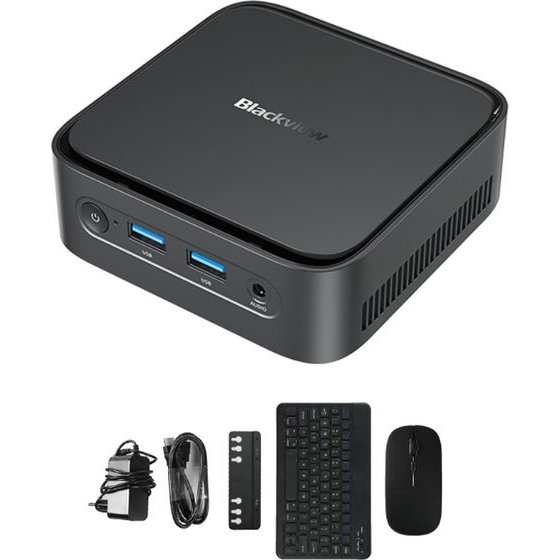 BlackView Mini Pc 4-Core Amd Ryzen 7 3700U Set (16GB+512GB) WIN11PRo Black - (MP50-R7-3700U-16512-SET-B)