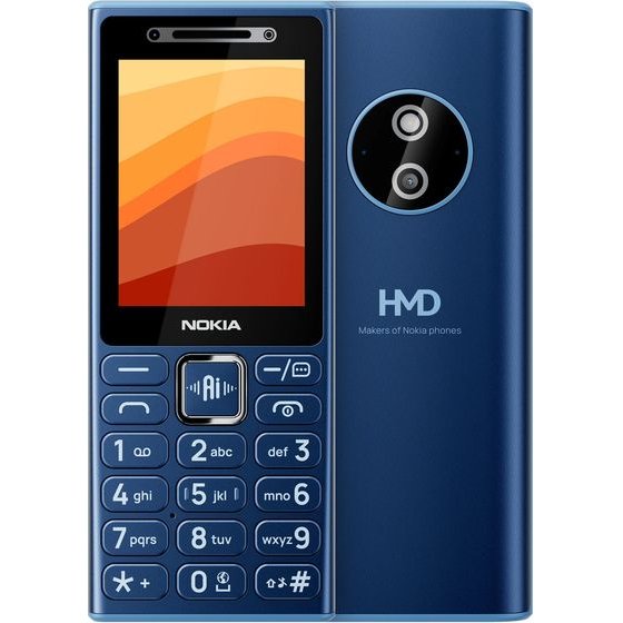 Nokia ������ �� ������� 210 (2026) 4G 2.4in Dual Sim (TA-1787) 64MB/128MB Dark Blue Gr - (1GF043GPE1G01)