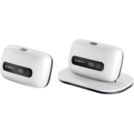 BoboVR 6500 Mah Battery For M3 Pro+ And M3 2 pcs. With Charging Station - White - (BM60-2)