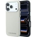 Karl Lagerfeld Grained Elongated Logo Magsafe Case For Iphone 17 Pro Max / 18 Pro Max - Beige - (KF003318-0)