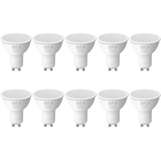 LEPRO ��������� LED GU10, 4,5 W (50 W), 345 lm, 2700 K, 100�, 10 ���. - (200081-WW-EU-10)