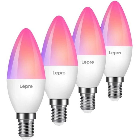 LEPRO ����� LED C37 RGBCW �� Wi-Fi - (BC1-EU-4)