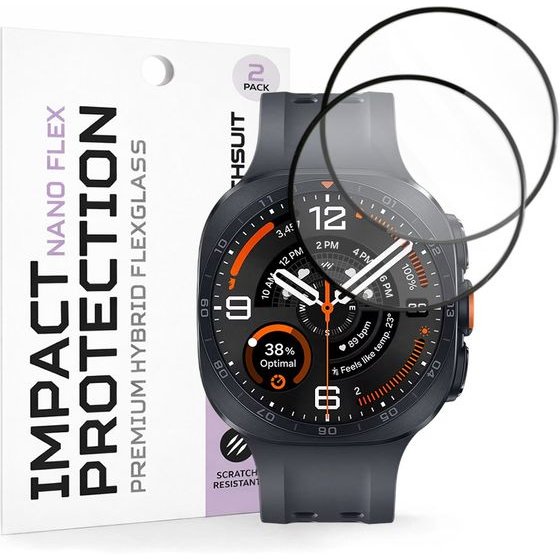 Techsuit - Nano Flex (2 pack) - Samsung Galaxy Watch Ultra 2 - Black
