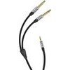 VENTION Cotton Braided TRS 3.5mm Male to 2*6.5mm Male Audio Cable 5M Gray Aluminum Alloy Type - (BARHJ)