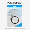 VENTION Cotton Braided TRS 3.5mm Male to 2*6.5mm Male Audio Cable 5M Gray Aluminum Alloy Type - (BARHJ)