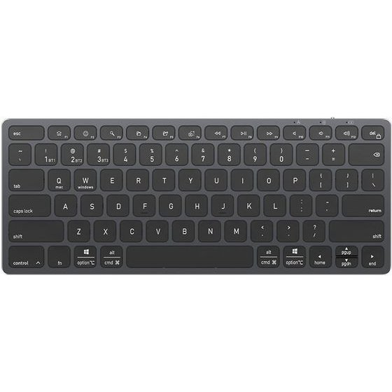 Dux Ducis - Keyboard LK Series - Mini, Wireless, Bluetooth 5.0, Universal, USB-C, 180mAh, English Layout - Black