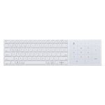 Dux Ducis - Keyboard LK Series - Wireless, Bluetooth 5.0, Universal, USB-C, 500mAh, English Layout - White