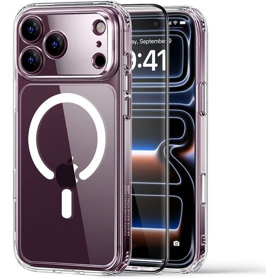 ESR - Classic Hybrid HaloLock + Screen Protector - iPhone 18 Pro / iPhone 17 Pro - Clear