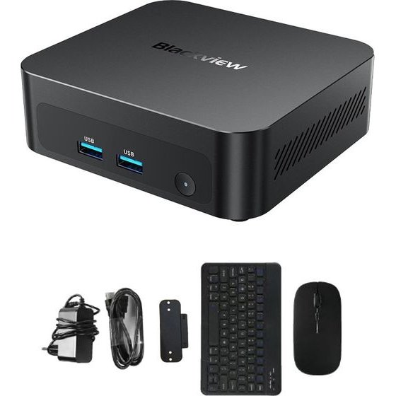 BLACKVIEW MINI PC 8-CORE INTEL CORE 5 210H SET (16GB+512GB) WIN11PRO BLACK - (MP300-SET-B)