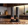 ELDOM BATTERY-Powered Pepper And Salt Grinder Set With STAND, Black - (ZMP5)