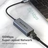 Cabletime ���������� ������� USB-C, 100MBps Ethernet, ���� - (CT-CML100-AG)