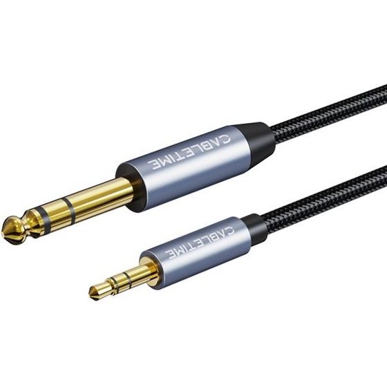 Cabletime ������� ���� 3.5mm �� 6.35mm CT-AV321-H11G, 1m, �����