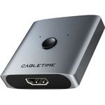 Cabletime Hdmi Switch 2 �� 1, 4K/60Hz, bidirectional, ���� - (CT-HS4K-2G)