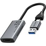 Cabletime Video Capture HDMI/Usb & USB-C, 4K/30Hz, ���� - (CT-ACHC3-AG)