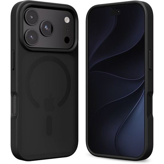 Crong Hybrid Matte Magnetic - Magsafe Case Iphone 18 Pro / 17 Pro (Black) - (CRGHMMIP1863PBLK)