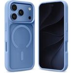 Crong Hybrid Matte Magnetic - Magsafe Case Iphone 18 Pro / 17 Pro (Blue) - (CRGHMMIP1863PBLU)