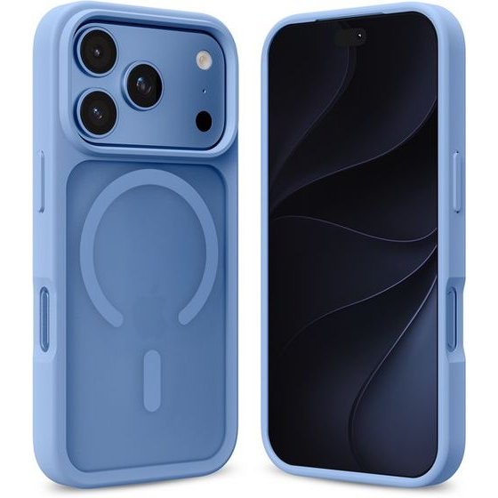 Crong Hybrid Matte Magnetic - Magsafe Case Iphone 18 Pro Max / 17 Pro Max (Blue) - (CRGHMMIP1869PBLU)