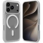 Crong Hybrid Matte Magnetic - Magsafe Case Iphone 18 Pro Max / 17 Pro Max (White) - (CRGHMMIP1869PWHT)