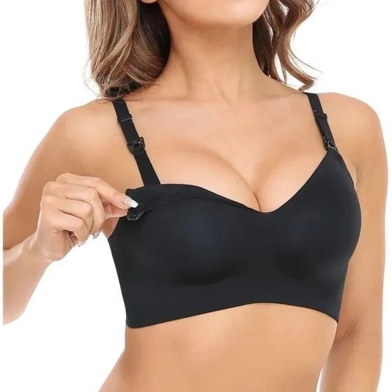 MOMCOZY YN21 Maternity And Nursing Bra, Black, 3XL - (FB081-BL03XL-A)