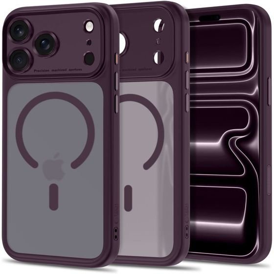 Tech-Protect Magpeak Magsafe Cc Iphone 17 Pro / 18 Pro Matte Dark CHERRY