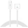 Tech-Protect MMC01 Ultraboost Magnetic Macbook Cable USB-C To Magsafe 3 140W 300CM WHITE