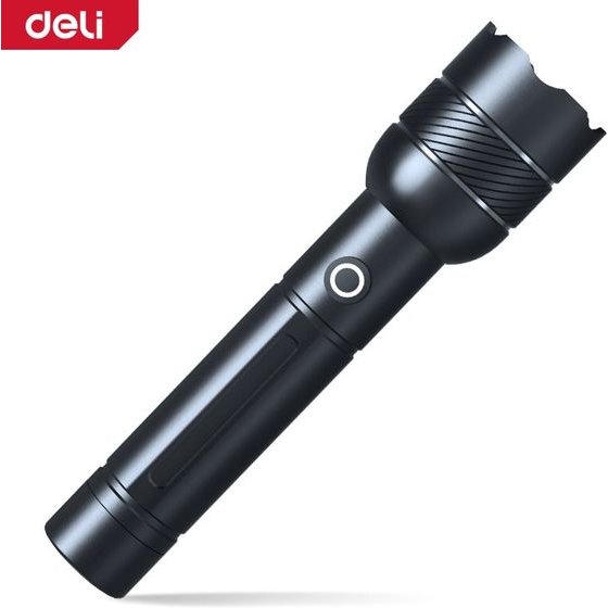 DELI Flashlight 200LM Black - (EDL551053)