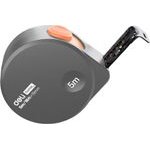 DELI Measuring Steel Tape 5M/16FTx19MM BLACK/Orange - (EHT8519C)