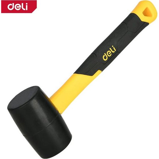 DELI Rubber Hammer 8oz Yellow - (EDL5908)