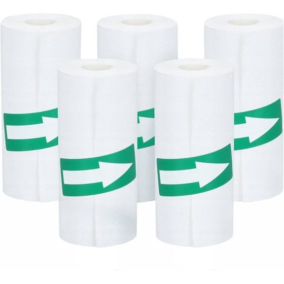 Hurtel Rolls For Thermal Printer With Camera HURC10/ Wozinsky WDT-01/WDT-02/WDT-03/WDT-04/WDT-05 - White (5 pcs.) - (HURC-S10)