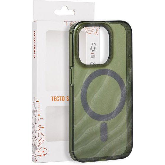 Tecto Shield Desert Mag Case For Iphone 15 Pro 6,1 Dark olive