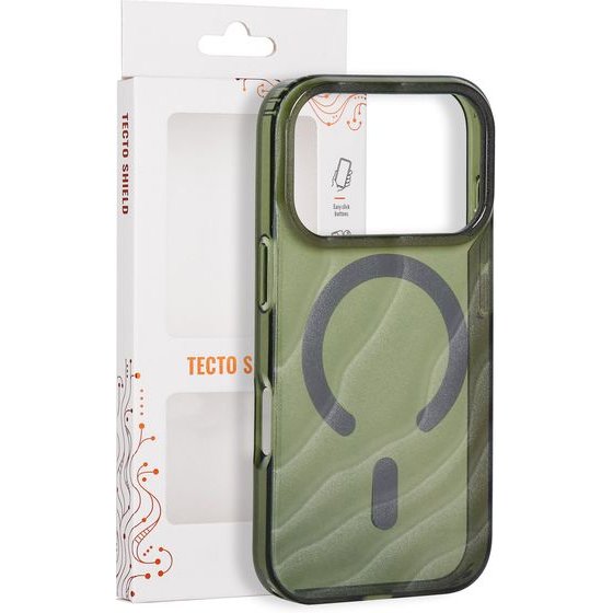 Tecto Shield Desert Mag Case For Iphone 17 Pro 6,3 / Iphone 18 Pro 6,3 Dark olive