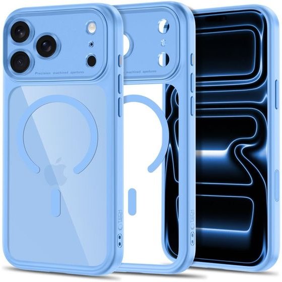 Tech-Protect Magpeak Magsafe Cc Iphone 17 Pro / 18 Pro Light BLUE/CLEAR