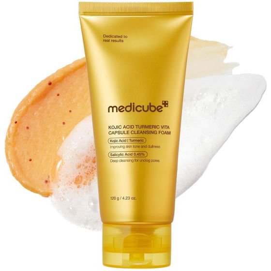Medicube Kojic Acid Turmeric Vita Capsule Cleansing Foam - (MEDC-97)