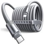 Lisen - Data Cable L115 - Type-C To Type-C, Fast Charging, 100W, 480Mbps, Aluminum Alloy, Silicone, 3m - Grey - (YL0126010031)