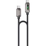 Yesido - Data Cable (CA198) - Type-C To Type-C, 60W, 3A, 1.2m, Zinc Alloy, Braided Cable - Black