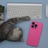 Case For Iphone 18 Pro / 17 Pro Silicone 2mm (Camera protection) Compatible With Magsafe Pink OEM