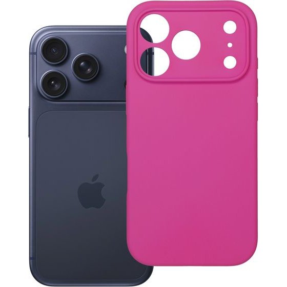 Case For Iphone 18 Pro / 17 Pro Silicone 2mm (Camera protection) Pink OEM
