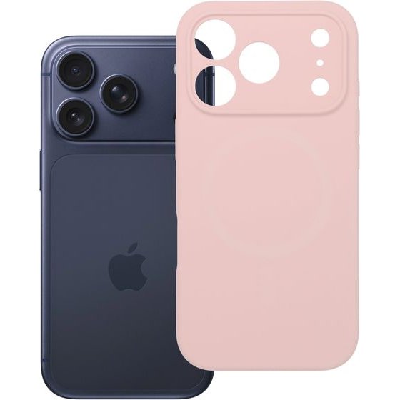 Case For Iphone 18 Pro / 17 Pro Silicone 2mm (Camera protection) Powder Pink OEM