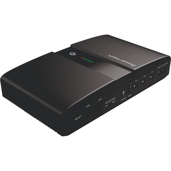 Powertech Mini Dc Ups 36W, 20000mAh, 3x DC, USB/USB-C, PoE/LAN, ����� - (PT-1634)