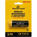 Powertech ���������������� �������� Li-Ion INR21700 4000mAh, 3.7V, Button top, 1��� - (PT-1616)