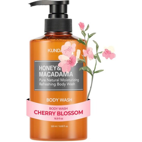 KUNDAL Honey & Macadamia Pure Body Wash Cherry Blossom - (KUN-50)