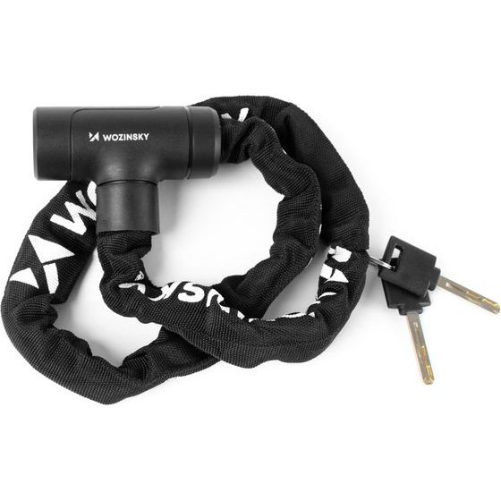 Wozinsky Keyed Chain Bicycle Lock - Black 5907769389030 - (WZR-K2)