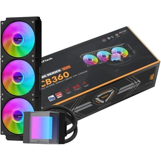 Darkflash ������ Cpu CB360 �� �������� (������) - (CB360 BLACK)
