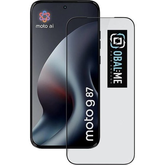 OBAL:Me 5D Glass Screen Protector For Motorola G87 Black - (57983131812)