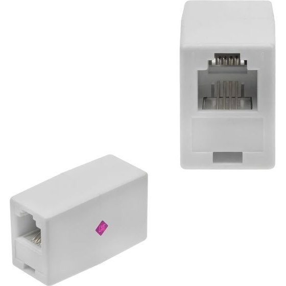 HYPER-Fix ����������� ���������� ����� RJ11 6P4C ������ ��� 1 RJ11 �� 1 RJ11 �����