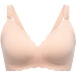 MOMCOZY YN46 (L) | Seamless Floral Push-Up Nursing Bra | Beige Floral - (FB086-SK000L-A)