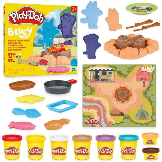Hasbro Play-Doh: Clay Doh Play-Doh Bluey Goes Camping Playset (G0229)