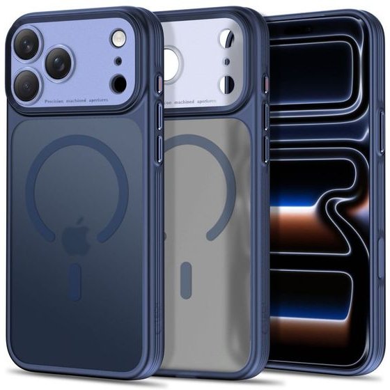 Tech-Protect Magprime Magsafe Cc Case For Iphone 18 Pro / 17 Pro - Matte Navy Blue - (30490-0)