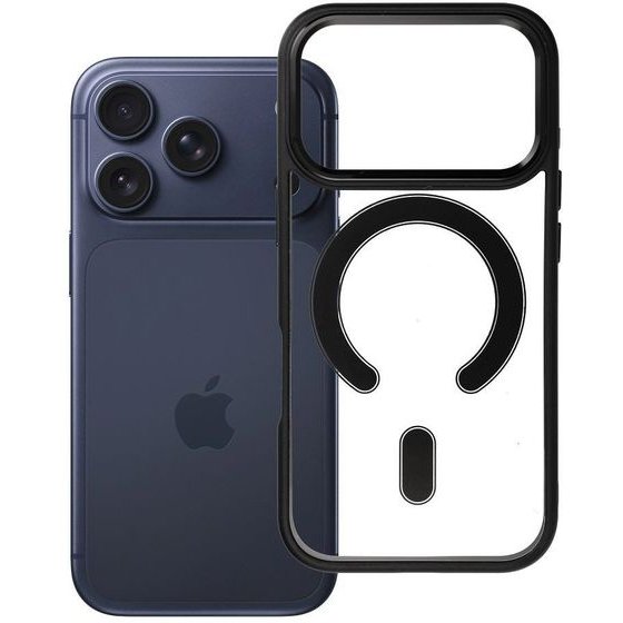 Case For Iphone 18 Pro / 17 Pro Color Edge Mag Cover Compatible With Magsafe Black OEM