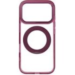 Case For Iphone 18 Pro / 17 Pro Frame Circle Stand Compatible With Magsafe Dark Cherry OEM